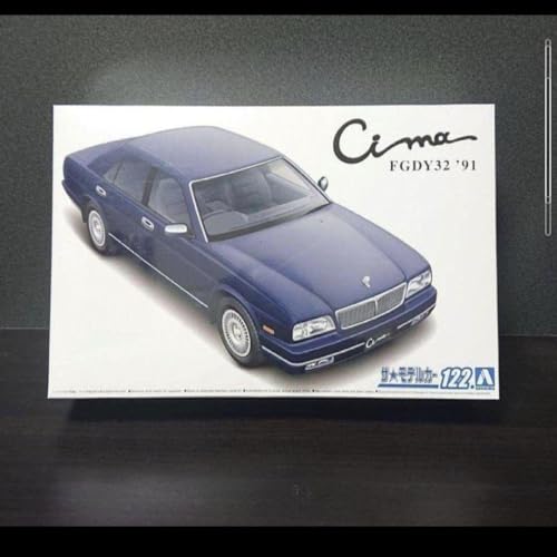 Maquette de voiture Aoshima Y32 Cima 9H berline japonaise miniature à l'échelle 1/24