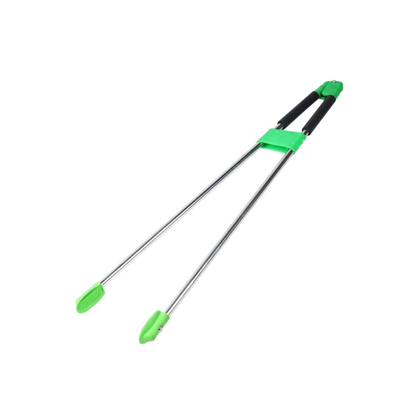 perfeclan Recogedor de basura con agarre fuerte, multifuncional, herramienta de alcance, pinzas para basura de jardín, alcance de botes de, Verde