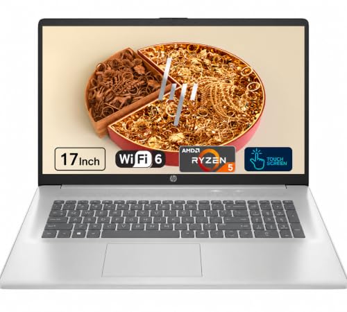 HP 17.3�C���` �^�b�`�X�N���[���m�[�g�p�\�R�� ? �o�b�N���C�g�L�[�{�[�h ? AMD Ryzen 5 7530U (Intel i7-1355U�����D��Ă��܂�) ? 16GB RAM�A512GB SSD ? Windows 11 with Of