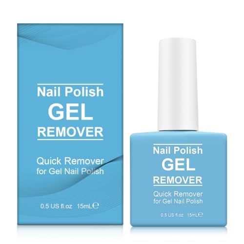 No Foil Gel Nail Polish Remover 3-Minute Soak Off Gentle & Safe 0.5 oz