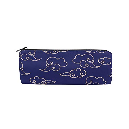 Preisvergleich Produktbild Blue Cloud Pencil Case Studenten Briefpapier Aufbewahrungstasche Pen Organizer Reißverschlusstasche für Mädchen Teenager Kinder