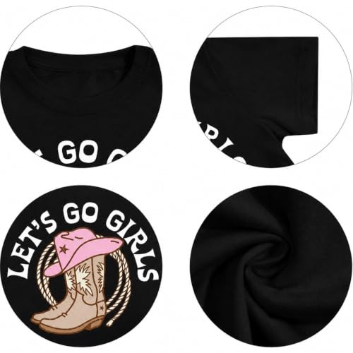 Image of Girls Western Shirt Toddler Tassels Cowgirl T-Shirt Im The Problem Country Concert Shirts Summer Short Sleeve Top