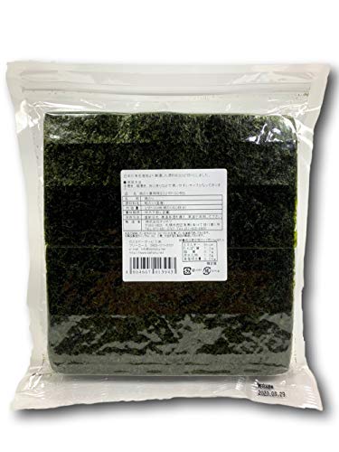 焼のり業務用ヨコ2切100枚B品 便利なチャック付き