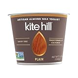 Kite Hill Artisan Almond Milk Yogurt Plain, 5.3 Ounce (Pack of 12)