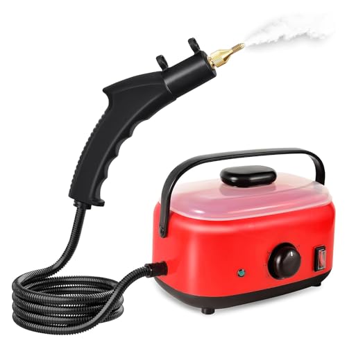 Image of amiciTools 1300W High-Pressure Steam Blasting Machine - Portable Steam Cleaner with 1.5L Water Tank, Adjustable Pressure Options, and 1.5m Power Cord, 220VAC