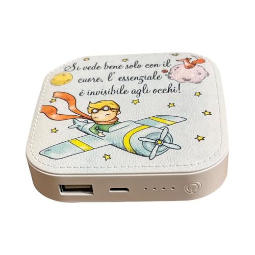 Regalami.shop power bank personalizzata con piccolo principe completa di scatola, cordoncino e cavetto