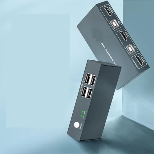 Switch KVM USB HDMI 4K 60Hz 2 en 1 pour partage de clavier et souris