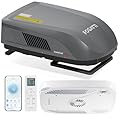 FOGATTI RV Air Conditioner 16K BTU, with Heat Pump and Cooling, with WiFi and Remote Control, Quiet AC, Rooftop AC RV Easy Install Non-Ducted, Gray