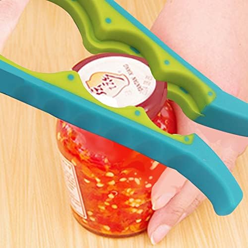 Low Strength Aided Jar Opener, Creative Silicone Bottle Openers, Multifunctional Labour-Saving Kitchen Tool to Remove Cap, Lids and Bottle Tops for Weak Hands, Elderly, Arthritis (Silicone Opener)