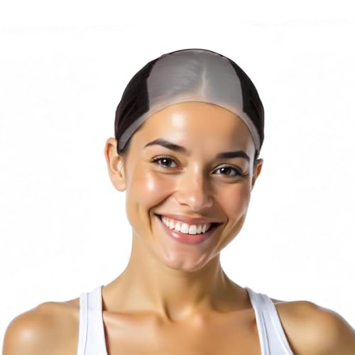 Adjustable Wig Cap for Women Lace Front with Grip Band Velvet