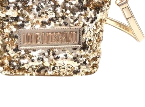 Love Moschino BOLSO PAILETTES+TPU ORO, dorado, Talla única