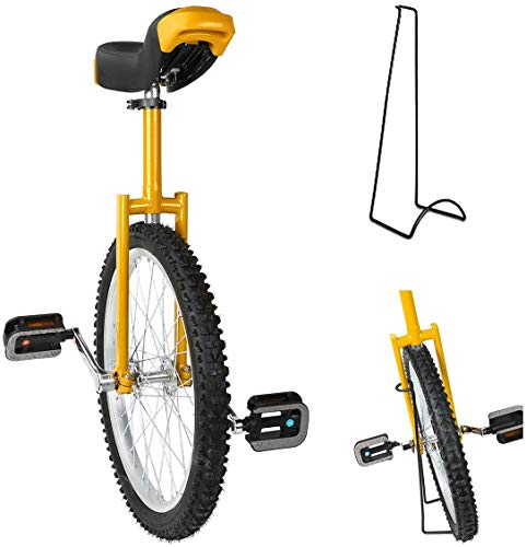 Generic Height Adjustable Unicycle - Skidproof Mountain Tyre