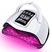 Lampada LED UV da 280 W, per smalto gel con 66 perline e sensore automatico, 4 timer, set professionale per nail art immagine