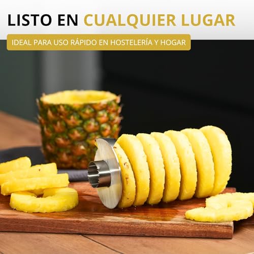 Miniatura 7 de Westmark Cortador De Piñas Acero Inoxidable, Ø 8,5 Cm, Acero Inoxidable Plástico, Plata Negro, 51692260