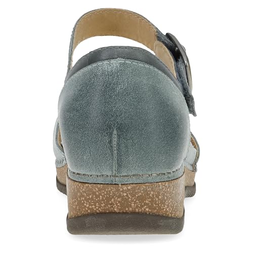 Image of Dansko Mae Mary Jane for Women - Dual-Density Cork /EVA Midsole and Lightweight Rubber Outsole Provide Durable and Comfortable Ride on Patented Stapled Construction