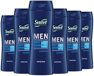 Suave Men 2 in 1 Shampoo and Conditioner, Ocean Charge, 12.6 oz - Pack of 6