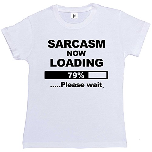 Fancy A Snuggle Sarcasm Now Loading Womens Boyfriend Fit T-Shirt White Large
