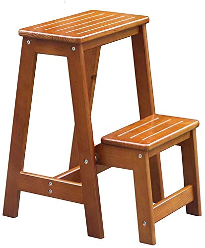 Escaleras de cocina interiores y taburete plegable portátil