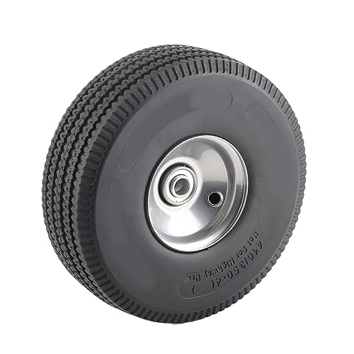 Mavaol 1 Pack Utility Tire, Flat Proof, Shock, Maintenance, Anti Skid Tread, 50kg Capacity, for Hand Trucks, Tool Carts, Garden Trolleys