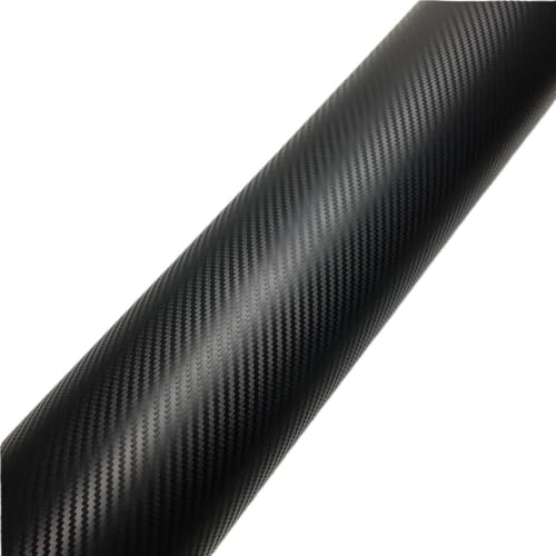 Film de vinyle de fibre de carbone noir 8DM 152x20 cm pour le covering complet de voiture et moto