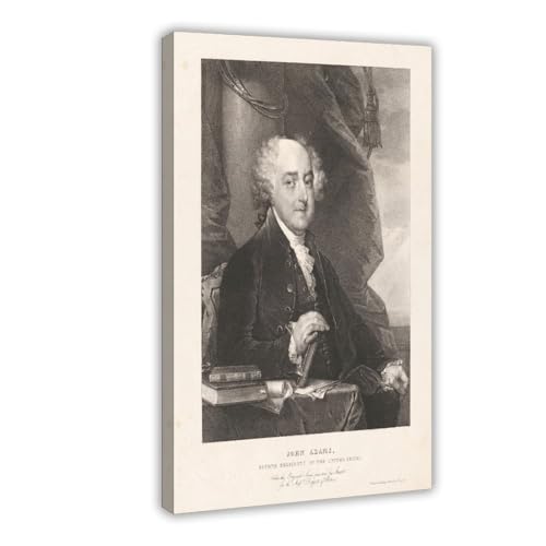 John Adams Portrait 1828 : cadeau idéal pour passionné d'histoire en toile