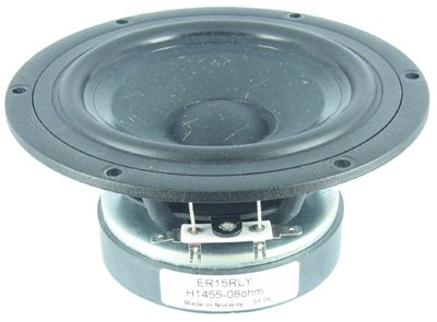 Seas Prestige ER15RLY 5.5" Reed/Paper Cone Woofer, 8 ohm (H1455-08)- Each