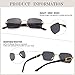Hycredi Rimless Rectangle Sunglasses Men Women Retro Frameless Square Shade Y2k Sun Glasses Tinted Eyewear-Clear+Brown+Gray