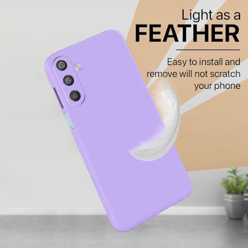 Image of Back Cover for Samsung Galaxy F15 5G / M15 5G | Full Camera Protection | Premium Liquid Silicon Case | Flexible Bumper Case for Samsung Galaxy F15 5G / M15 5G (Purple)
