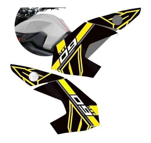 Protège réservoir moto stop aux rayures de genou sur MT09