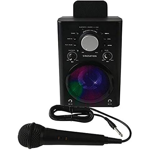 Singsation Karaoke Machine - Full Karaoke System for Adults or Kids, with Wireless Bluetooth Speaker and Microphone. Works with All Karaoke Apps via Smartphone or Tablet Cover