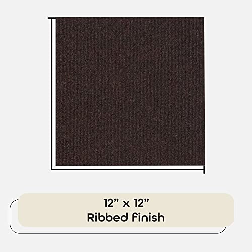 Nexus Self Adhesive 12-Inch Carpet Floor Tiles, 12 Tiles - 12" X 12", Brown - Peel & Stick, Diy Flooring For Kitchen, Dining Room, Bedrooms & Bathrooms By Achim Home Decor #TOP2