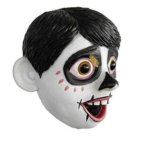 Zhongcai Coco Movie Miguel Latex Mask Cosplay Costume Halloween Party Props White thumb #1