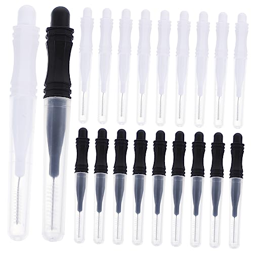 Didiseaon Mini Eyebrow Brush Set 60pcs Brow Lamination Brush Tool Caps Eyebrow Supplies