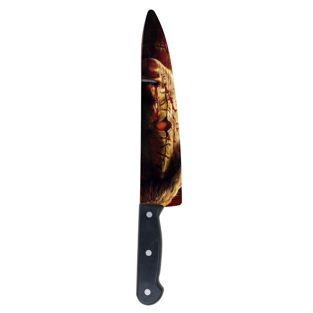 FIESTAS GUIRCA | Bloodied Serial Killer Knife (37 cm) - Toy Weapon for Killer Fancy Dress Costume for Halloween and Horror Parties - Multicoloured