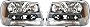 Evan-Fischer Headlight Set Compatible with 2002-2009 Chevrolet Trailblazer 2002-2006 EXT Left Driver and Right Passenger Side Halogen With bulb(s)