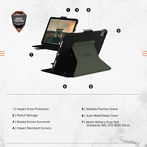 URBAN ARMOR GEAR UAG Designed for iPad 11" A16 11th Gen 2025, 10.9" 10th Gen 2022 Case A3354 A3355 A2696 - Image 2