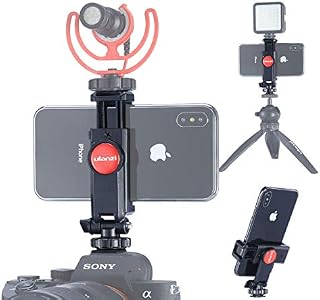 ULANZI ST-06 Camera Hot Shoe Phone Tripod Mount Adapter 360 Rotation Phone Holder