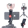 ULANZI ST-06 Appareil Photo avec Sabot Fixe pour téléphone avec rotule sur Support pivotant à 360 degrés pour Support de Lampe Micro Compatible avec Les appareils Photo Canon Nikon Sony DSLR