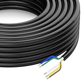 DOAUTO Enough 50 Foot Long Heavy Duty Enough 14AWG 5 Way Round Conductor Wiring RV Trailer Cord Harness Wire, 5 Individually Flexible PVC RV Tow Hitch Caravan Hook-Up Cable