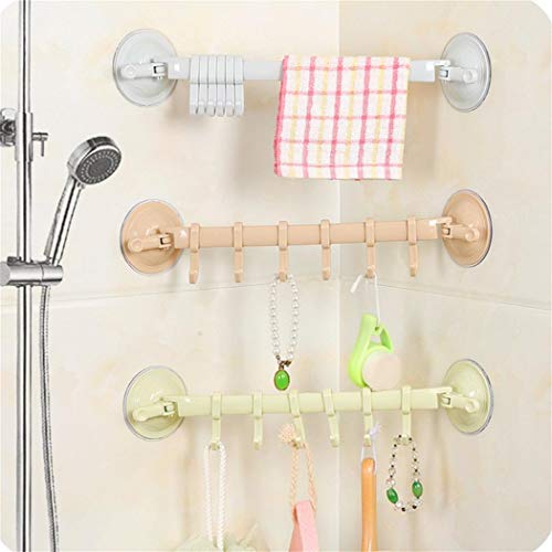 Eubell Suction Cup Towel Bar with Hooks Shower Self Adhesive Suction Cup Towel Hook Suction Cup Towe - //coolthings.us
