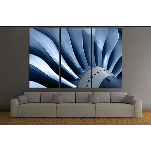 Air Turbine №170 ZELLART tableau grand format salon triptyque déco industrielle