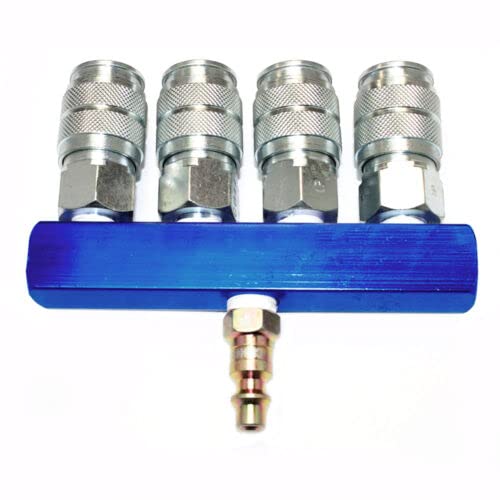 Aluminum Rectangular Manifold w/ (4)1/4