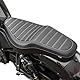 Motorrad-Beifahrer-Fahrer-Dual Doppel Leder Sitzkissen-Abdeckung, kompatibel mit Rebel 1100 CMX1100 CMX cm 1100 2021 2022 2023 2024 2025 Sozius-Pad-Druckentlastung (Matt-schwarz)