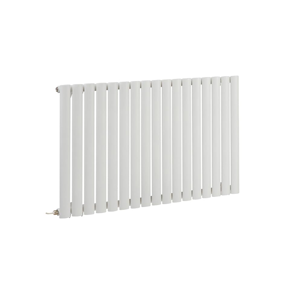 Milano White X Ecoso Aruba - Electric Horizontal Designer Radiator - 635Mm X 1000Mm (Single Panel) - With No Thermostat