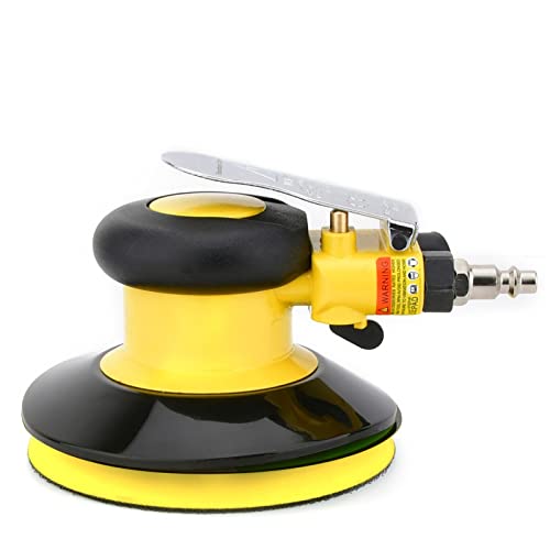 Neues Upgrade Exzenterschleifer Polierer Druckluft 125mm, Leerlaufdrehzahl:13000 RPM,Kleiner und leistungsfähiger Multifunktional Schleifer
