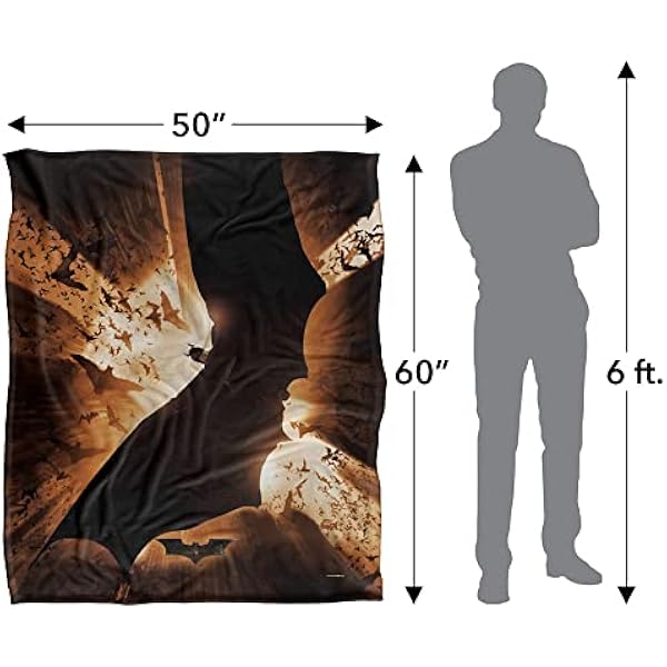 BATMAN BEGINS Silky Touch сверхмягкое покрывало 152 x 127 см
