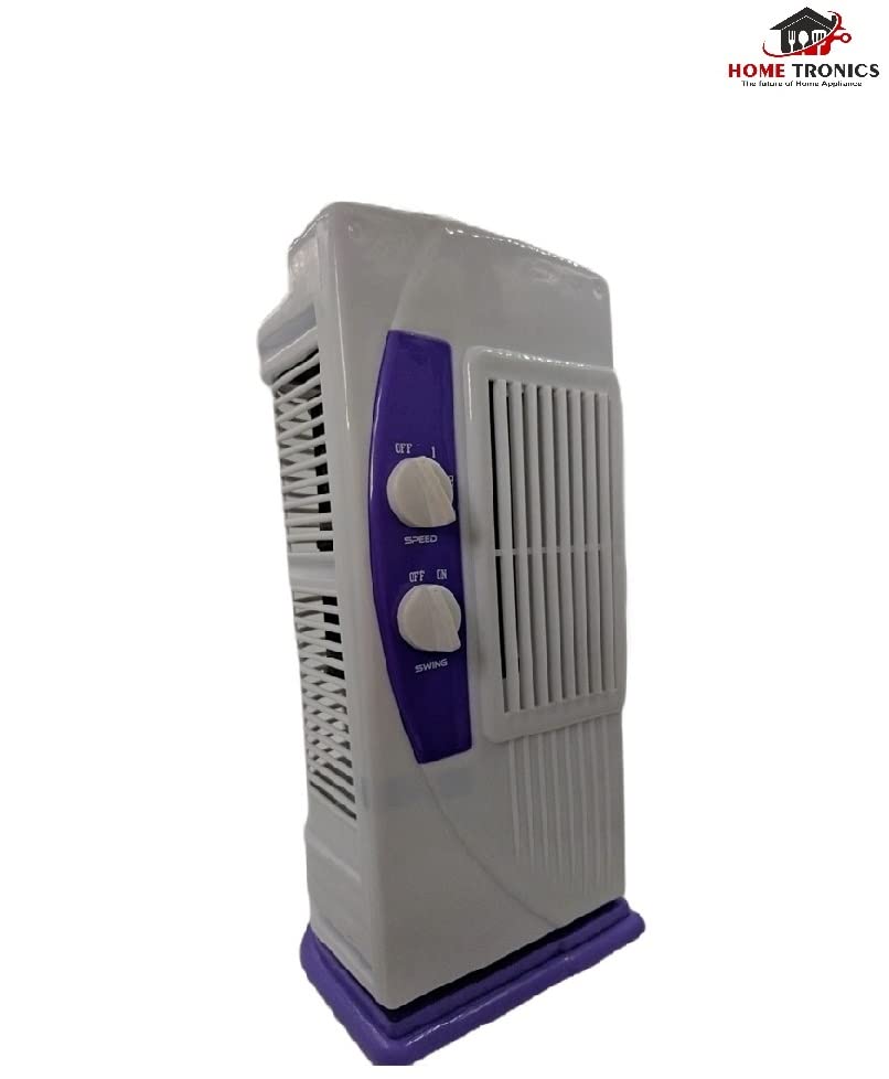 Hometronics Portable 2 Blade Mini Tower Fan With Rotating & Revolving