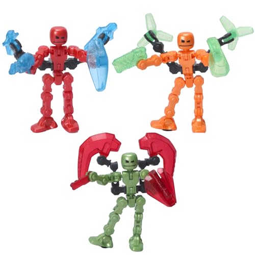 Zing StikBot KlikBot Defenders 3-Pack - Stop Motion Action Figures