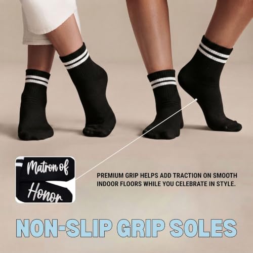 Image of Funky Junque Bride Crew Socks, Bachelorette Wedding Party Gift