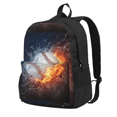 Sac à dos scolaire pour protéger un ordinateur 15 pouces motif baseball